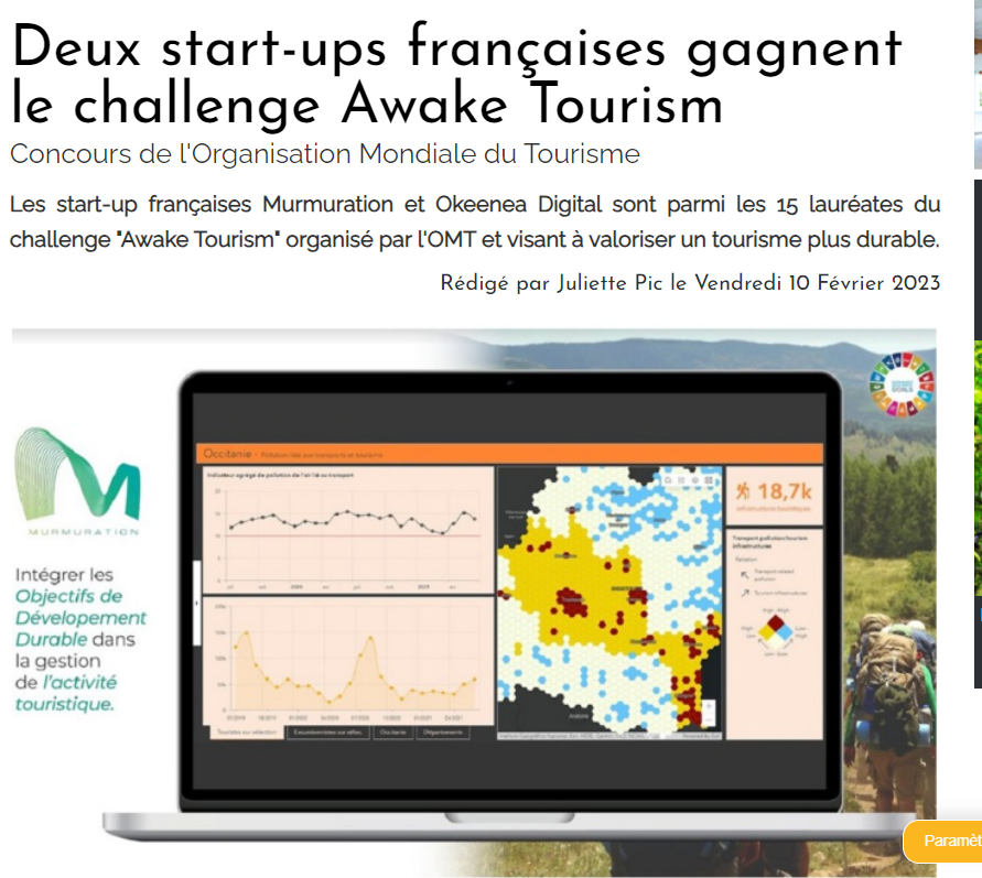 Two French start-ups win the Awake Tourism challenge