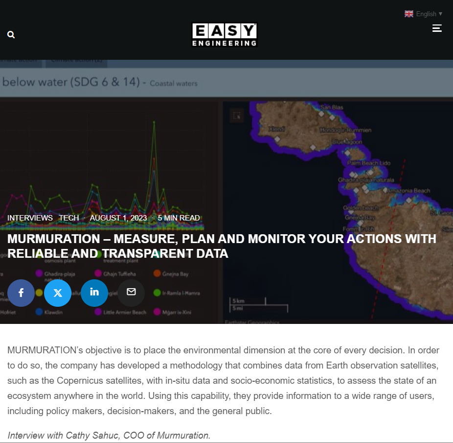 Murmuration – Measure, plan et monitor your actions with reliable and transparent data