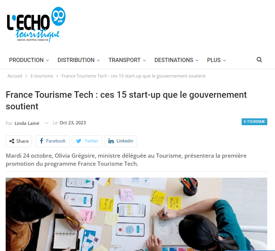 France Tourisme Tech: These 15 start-ups supported by the government