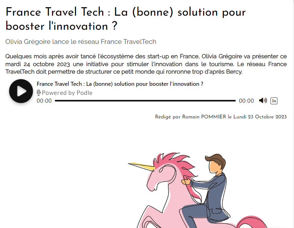 France Travel Tech: The (good) solution to boost innovation?
