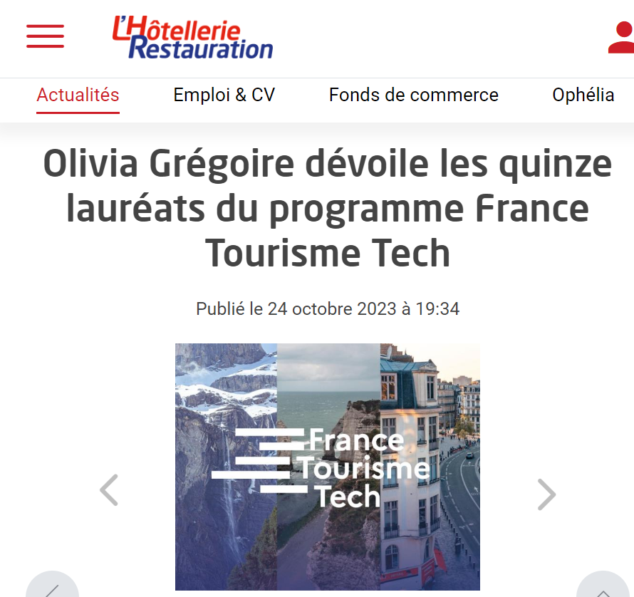Olivia Grégoire unveils the fifteen winners of the France Tourisme Tech program